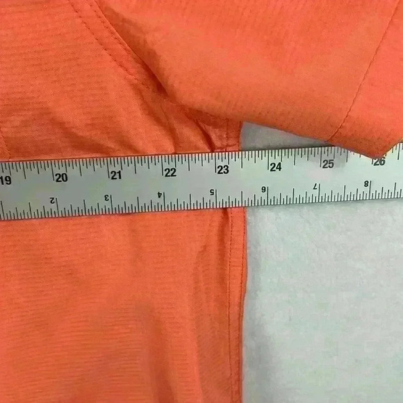 American Outdoorsman Men’s Shirt Large Orange Short Sleeve Hike Hunt Camp Fish - Picture 7 of 8